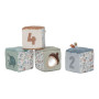 Set di 4 cubi morbidi Forest friends Little Dutch