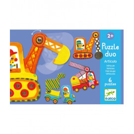 Puzzle djeco duo veicoli