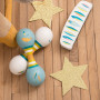 Maracas in legno doppia azzurro Moulin Roty