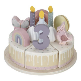 Torta di compleanno rosa 26 pz Little Dutch