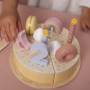 Torta di compleanno rosa 26 pz Little Dutch