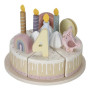 Torta di compleanno rosa 26 pz Little Dutch