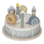 Torta di compleanno blu 26 pz Little Dutch